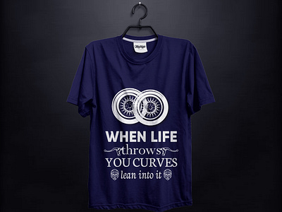 when life rhrows you curves lean into it || T-shirt design branding creative t shirt design illustration logo t shirt design t shirt design t shirt design t shirt design ideas t shirt design template t shirt designer t shirt illustration t shirt mockup typographi t shirt design typography