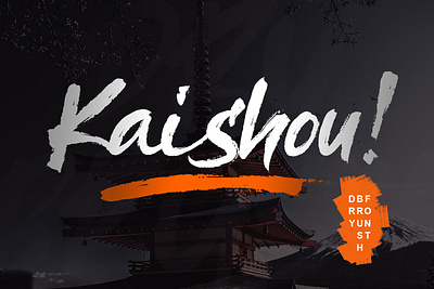 Free Kaishou Brush Font beautiful font best seller branding brush brushfont businesscard creative design drybrush flyer font fontduo handwritten handwritting logo magazine modern natural packaging