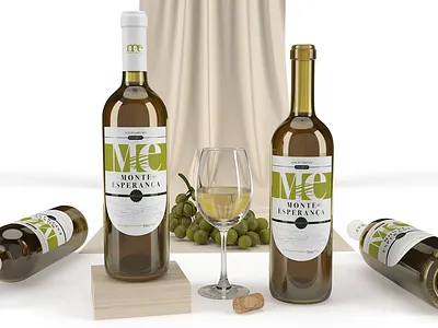 Monte da Esperança // Wine Label 3d adobe dimension adobe illustrator adobe photoshop art direction design graphic design label limited edition premium product wine