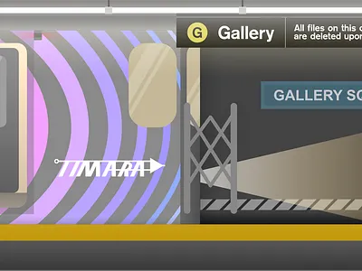 TIMARA Gallery Space Desktop Background art brand branding design graphic illustration vector