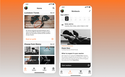 Reign Fitness App clean ui concept dailyui design fitness iphone lockdown training uidesign userinterface uxui workout