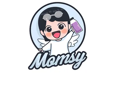 Momsy art branding design icon illustration illustrator logo logodesign minimal vector