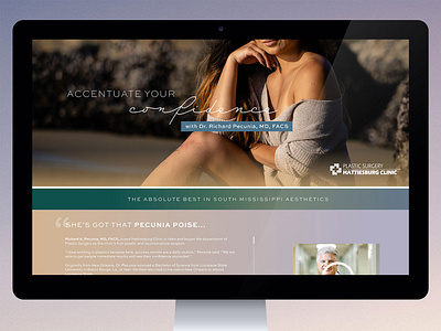 Hattiesburg Clinic Plastic Surgery brand branding graphic style photograph search engine optimization seo social media typogaphy videography