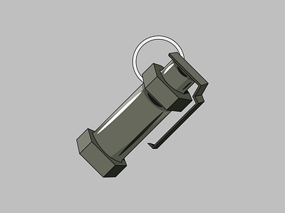 Flash Out! counter strike csgo flashbang flat illustration grenade illustraion