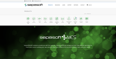 Redesigned Sepasoft Products Page brand design color html css photoshop uiux vector wordpress