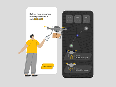 Parcel Delivery App app app design app ui app ui ux appui courier delivery delivery app drones logistics map mobile app mobile app design mobile ui mobile uiux parcel ui uidesign uiux ux