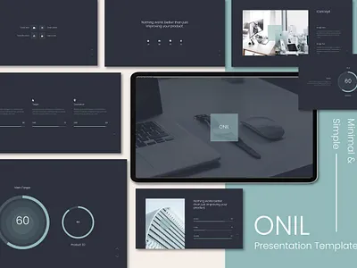 ONIL - MINIMAL & SIMPLE POWERPOINT business clean concept corporate creative development elegant minimal minimalist modern powerpoint presentation professional simple simple design template templates web design web development website