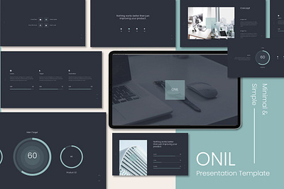 ONIL - MINIMAL & SIMPLE POWERPOINT business clean concept corporate creative development elegant minimal minimalist modern powerpoint presentation professional simple simple design template templates web design web development website