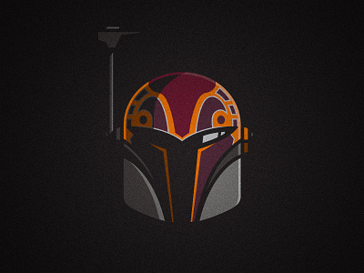 Mandalorian Illustration Series - Sabine Wren baby yoda boba fett bounty hunter character design helmet illustration lucasfilm mandalorian sabine wren star wars star wars rebels stars vector vectorart wars