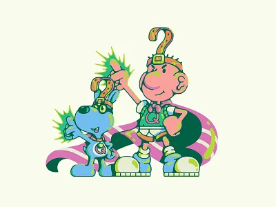 QUAILMAN cape cartoon dog doug funny illustration nickelodeon quailman