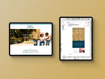 Baker & Graham Family Dentistry billboard brand copywriter dental dentist dentistry graphic style photography search engine optimization social media videography website websites writing