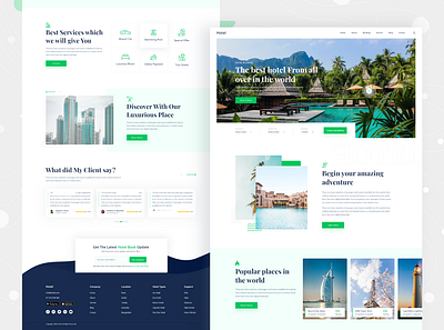 Booking Hotel Landing Page agency booking page booking system booking.com home page hotel hotel booking hotel branding hotel website hotels landing page real estate agent real estate branding real estate website travel ui uiux uiuxzahid web design web design agency