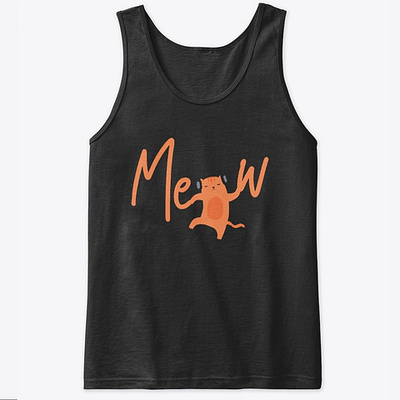 Meow Tshirt design illustration typography