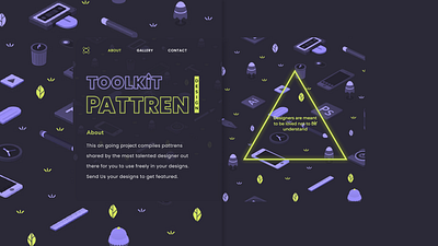 Pattrens Toolkit Landing Page design illustration ui ux web website