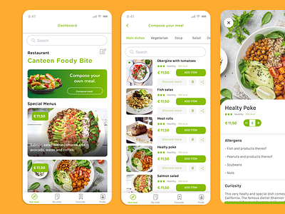 Canteen App @design @ui canteen cooking coronavirus flat food foodservice graphic design healthy healthyfood illustration kitchen meal order restaurant typography webdesign