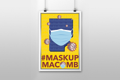 #maskupmacomb adobe illustrator competition covid design graphic design illustration illustrator mask michigan typography vector vector art