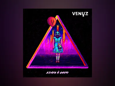 Venuz - rebELA - Ainda é Cedo alien band cyberpunk et illustration rock