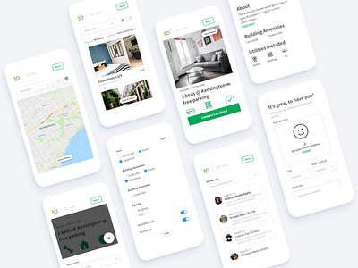 Tolobi mobile screens app mobile mobile ui real estate startup ui web