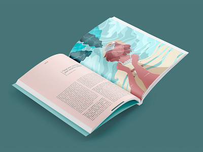 Away #2 art direction beach bikini brandind branding design concept concept design design editorial editorial art editorial design editorial illustration escape holiday illustration magazine ocean