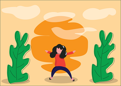 Morning stretch flat design. flat design flatdesign human illustration
