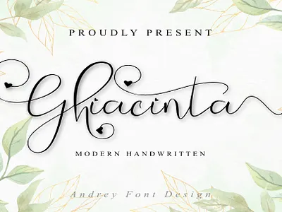 Ghiacinta art design font fontandroid fontdesign fonts fontstyle fonty graphicdesign handlettering handwritten lettering popularfont trendingfont type typedesign typeface typography typographydesign weddingfont