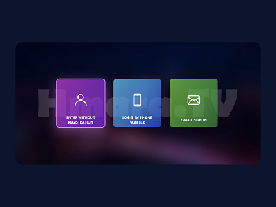 Portal Hmara TV app design interface minimalistic movies tv ux