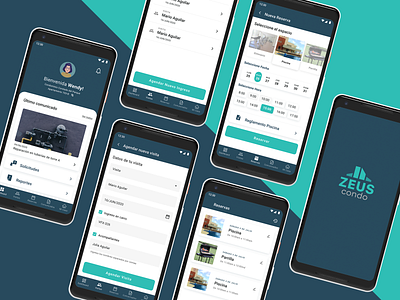 Zeus Condo app UX/UI Design app booking condo design home management manager mobile ui ux