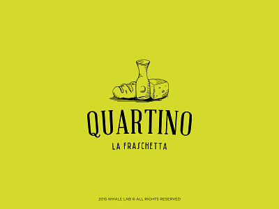 Brand Design | Quartino bio biological bistro bistrot brand bread cheese food food and drink illustrated illustrated logo logo restaurant restaurant branding restaurant logo vintage vintage design vintage font vintage logo wine