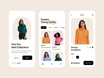 E-Commerce - Mobile App animation app app design chayan cloth cothing app e commerce ecommerce fashion mobile app mobile design mobile ui online shop online store store trending ui