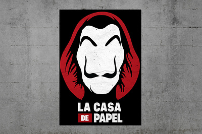 LA CASA DE PAPEL - POSTER DESIGN graphic design illustration illustrations movie poster poster design poster designer posters series tv show tvseries tvshow typo typography