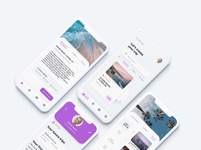 UI/UX project - Explore USA app design application branding design graphicdesign planner product design prototype simplicity template travel travel app trip planner ui ui ux ux vector visual design