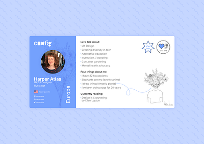 Daily UI - Day 006 config dailyui design figma illustration ui userprofile