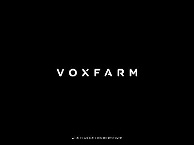 Brand Design | Voxfarm brand brand design brand identity branding graphic design lettering lettering logo lettermark logo logo design minimal minimalist logo rounded rounded font sound sound design voice voice over wordmark wordmark logo