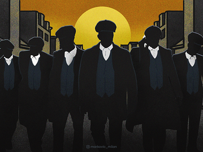 Fantasy Gang - Facebook Cover Design/Illustration 1920s dark digital art drawing football gambling gangsters graphic design illustration illustrator night peakyblinders photoshop soccer sports sunrise