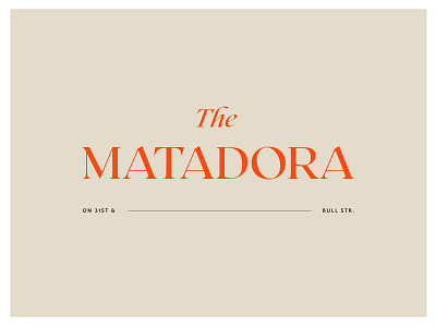 Matadora Identity Concept brand branding color palette design graphic design identity illustration logo logo design typography