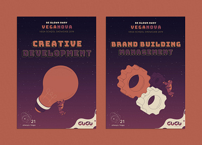 Vega School showcase 2019 course posters adobe illustrator adobe photoshop branding design graphic design illustration illustration art minimal typography vector