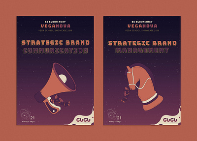 Vega School Showcase 2019 posters adobe illustrator adobe photoshop branding design graphic design illustration illustration art minimal typography vector