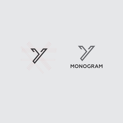 y monogram art branding design icon logo logo design minimal mongram y logo