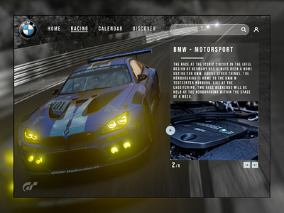 UI Web Design for BMW Motorsports awwwards bmw dribbble interface racing ui ui design uidesign uitrends uiuxdesign userinterface ux ux design uxdesign uxdesignui web web development webdesign website website design