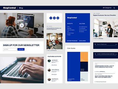 RingCentral Blog Components blog branding branding agency content strategy design system experience ui ux website