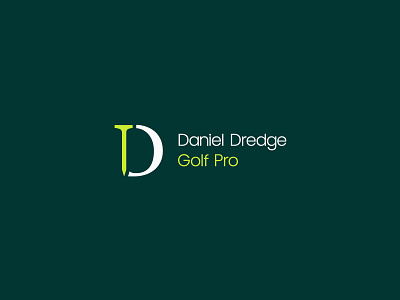 Daniel Dredge Golf Pro – Logo & Identity Design brand design branding clean d identity d lettermark d logo design golf ball golf business golf design golf logo icon logo lettermark logo design minimal sports logo