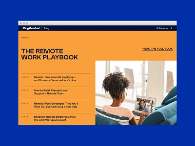 RingCentral Blog Redesign blog branding branding agency content strategy design system experience ui ux website