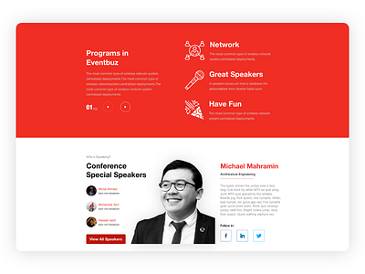 Tedx | Event Speaker app design flat landing page logo minimal typography ui ux ux process