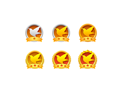 Level Icon bird icon photoshop