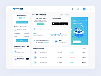 Tapcheck Direct Dashboard 3d admin dashboard admin dashboard template admin template admin theme app bootstrap dashboard design figma finance dashboard gradient ios iphone payment app product design sketch ui ux website design