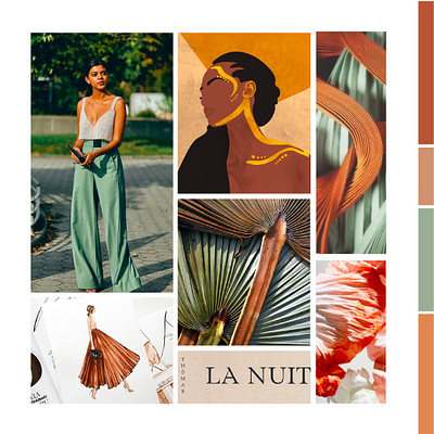 Mood Board for Canadian Fashion Blogger blogger branding bloggers branding color palette colorful fashion blogger luxe mood board mood boards moody