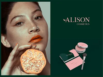 Branding Alison Cosmetics branding cosmetics design logo makeup nature