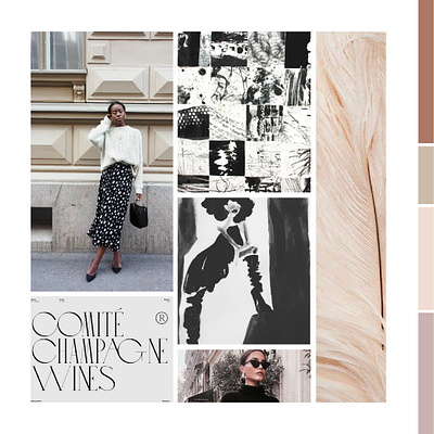 Neutral Mood Board for Fashion Blogger blogger branding design fashion blogger mood board mood boards neutral colors neutrals serif font