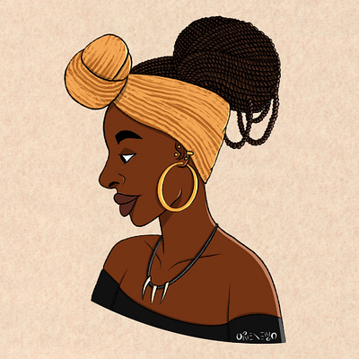 Bisola illustration portrait twists