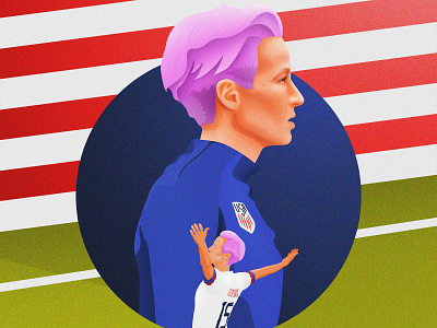 Rapinoe design illustration